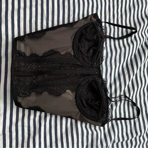 ILLA ILLA Black Sheer Lace Camisole